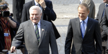 Lech Walesa and Donald Tusk.